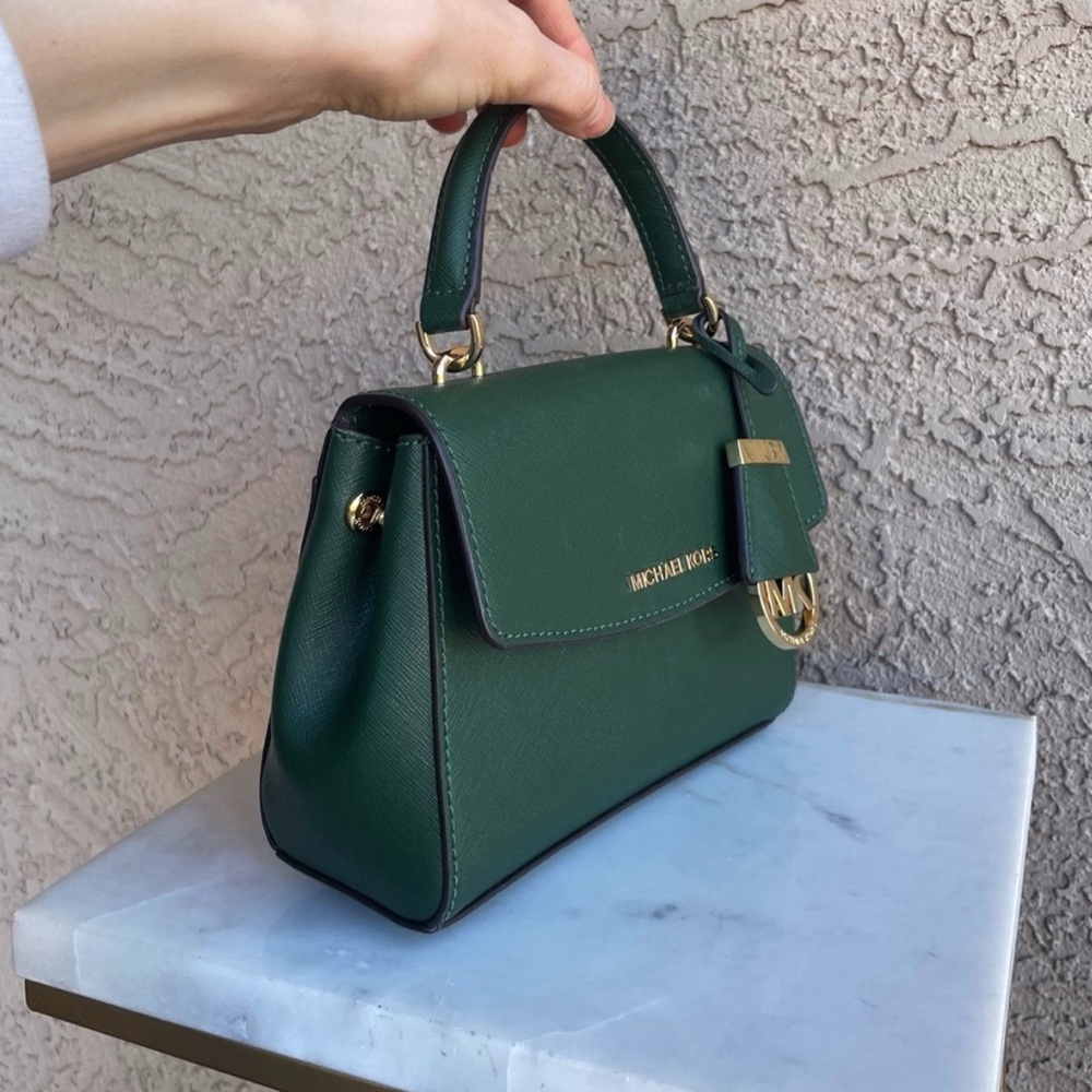 green michael kors purse